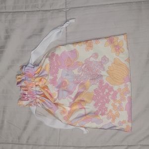 Light floral Bathing suit travel bag only